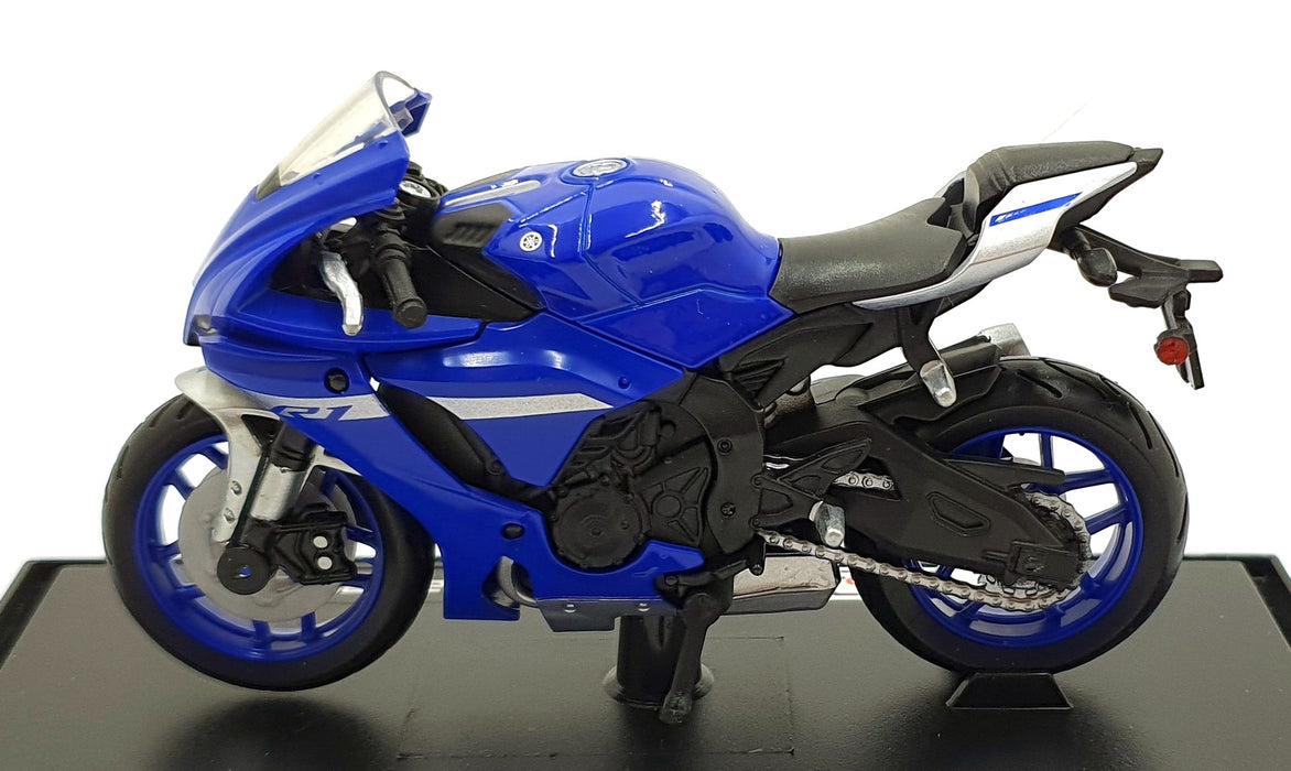 Maisto 1/18 Scale 21837 - 2021 Yamaha YZF-R1 Motorbike - Blue