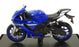 Maisto 1/18 Scale 21837 - 2021 Yamaha YZF-R1 Motorbike - Blue