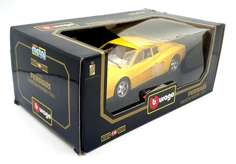 Burago 1/18 Scale Diecast 3004 - Ferrari Testarossa 1984 - Yellow