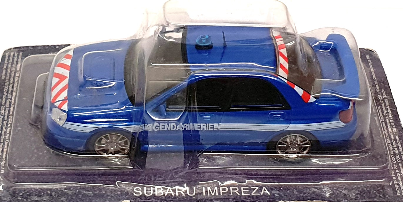 Altaya 1/43 Scale A0997 - Subaru Impreza Gendarmerie Police Car - Blue