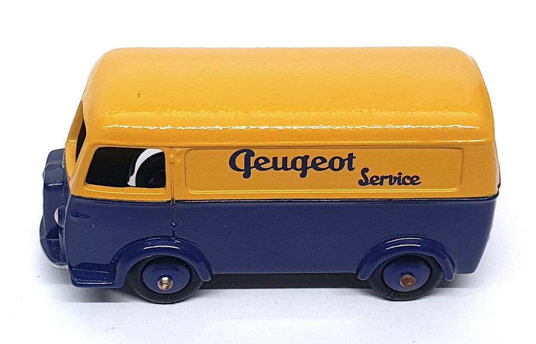 Atlas Editions Dinky Toys 25B - Peugeot Fourgon Tole Van - Mustard/Blue