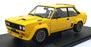 Solido 1/18 Scale Diecast S1806006  - 1980 Fiat 131 Abarth - Yellow