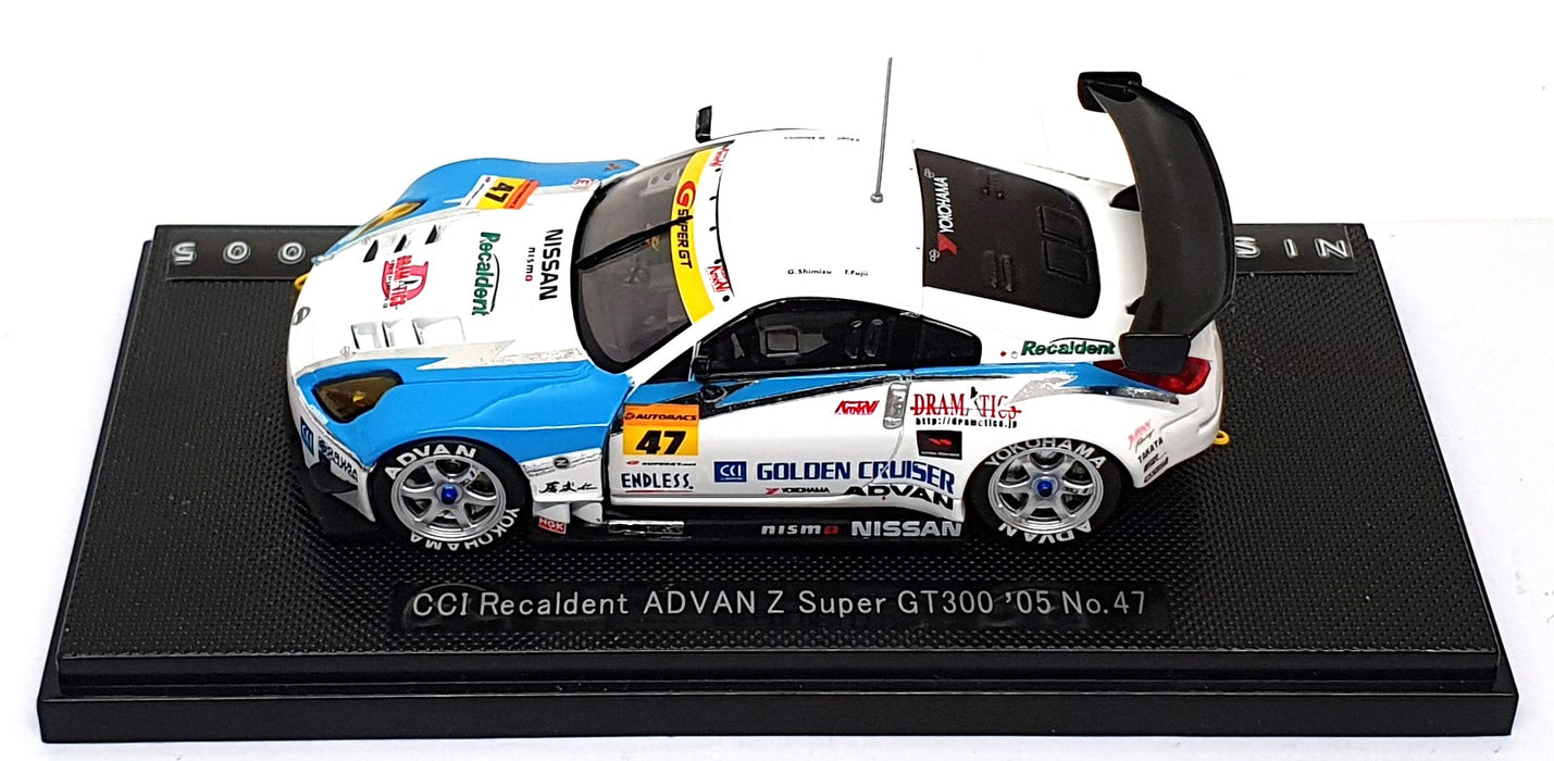Ebbro 1/43 Scale 703 - Nissan CCI Recaldent Advan Z Super GT300 '05 #47 - White