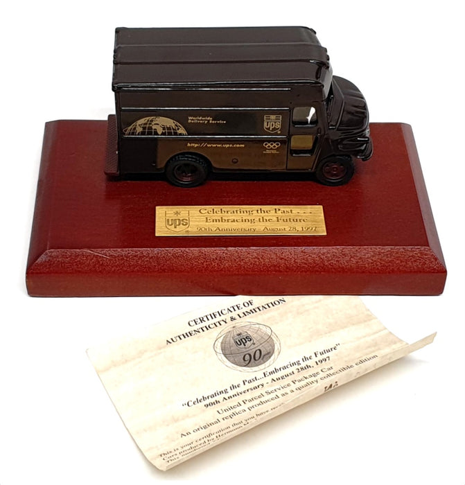 Hermann 19cm Long Diecast 001721 - UPS 90th Anniversary Delivery Van - Brown