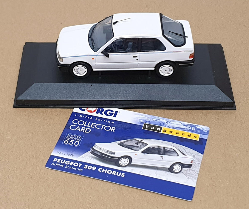 Vanguards 1/43 Scale VA11607B - Peugeot 309 Chorus - Alpine Blanche