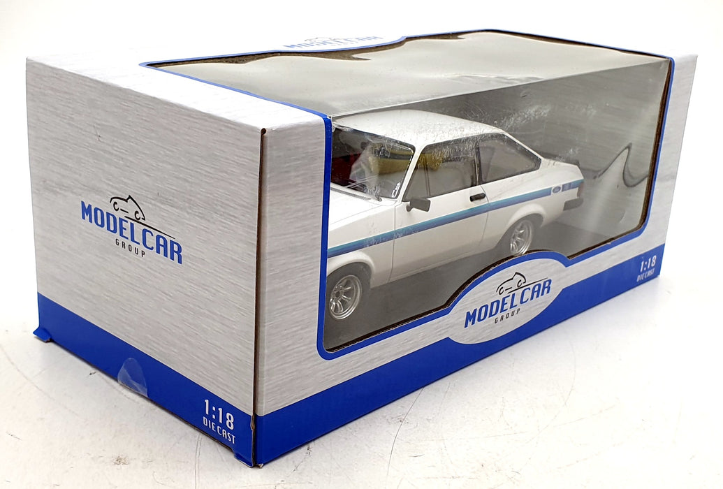 Model Car Group 1/18 Scale MCG18439 - Ford Escort MKII RSA 2000 - White