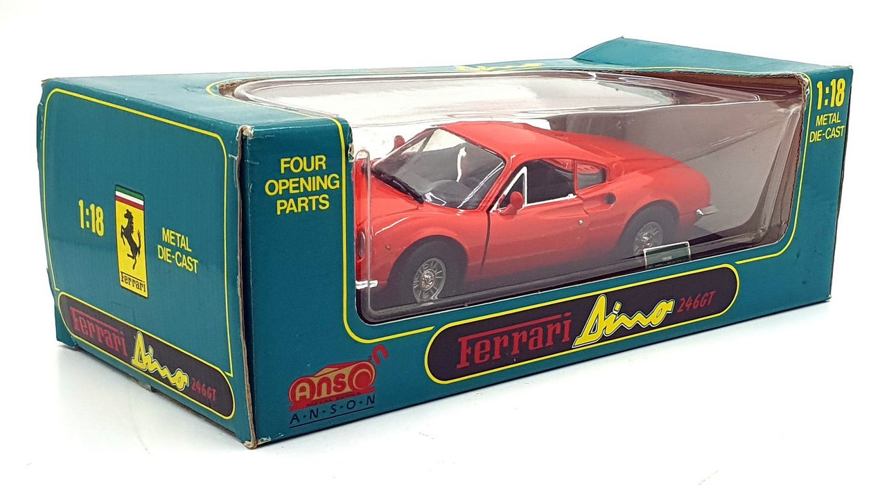 Anson 1/18 Scale diecast - 30301-W Ferrari Dino 246GT Red
