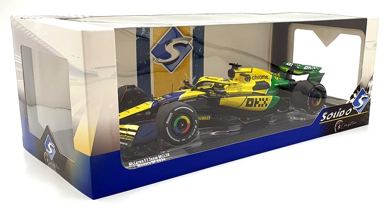 Solido 1/18 Scale Diecast S1814204 - McLaren F1 Team MCL38 #81 Monaco GP 24