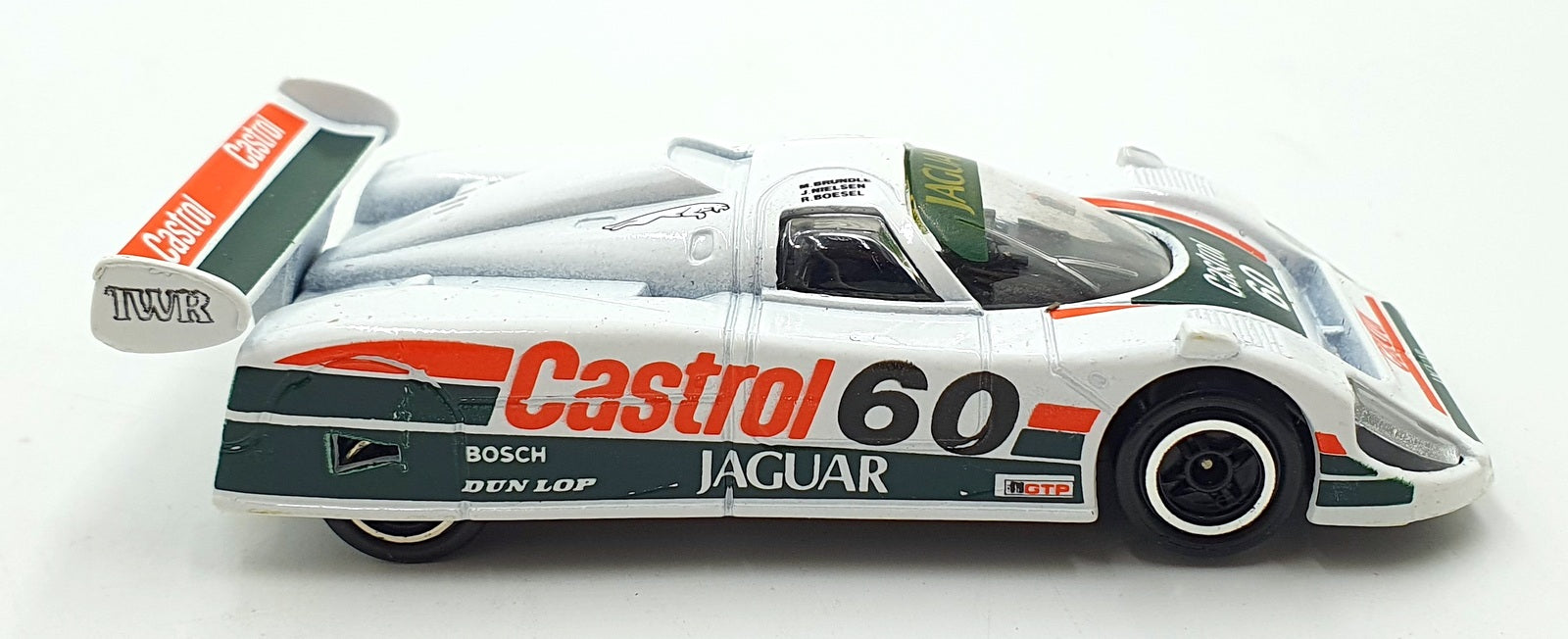 Corgi Appx 10cm Long Diecast C144/1 - Jaguar XJR9 Race Car Castrol #60 - White