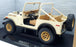 Model Car Group 1/18 Scale Diecast MCG18280 - Jeep CJ-7 - Light Ivory