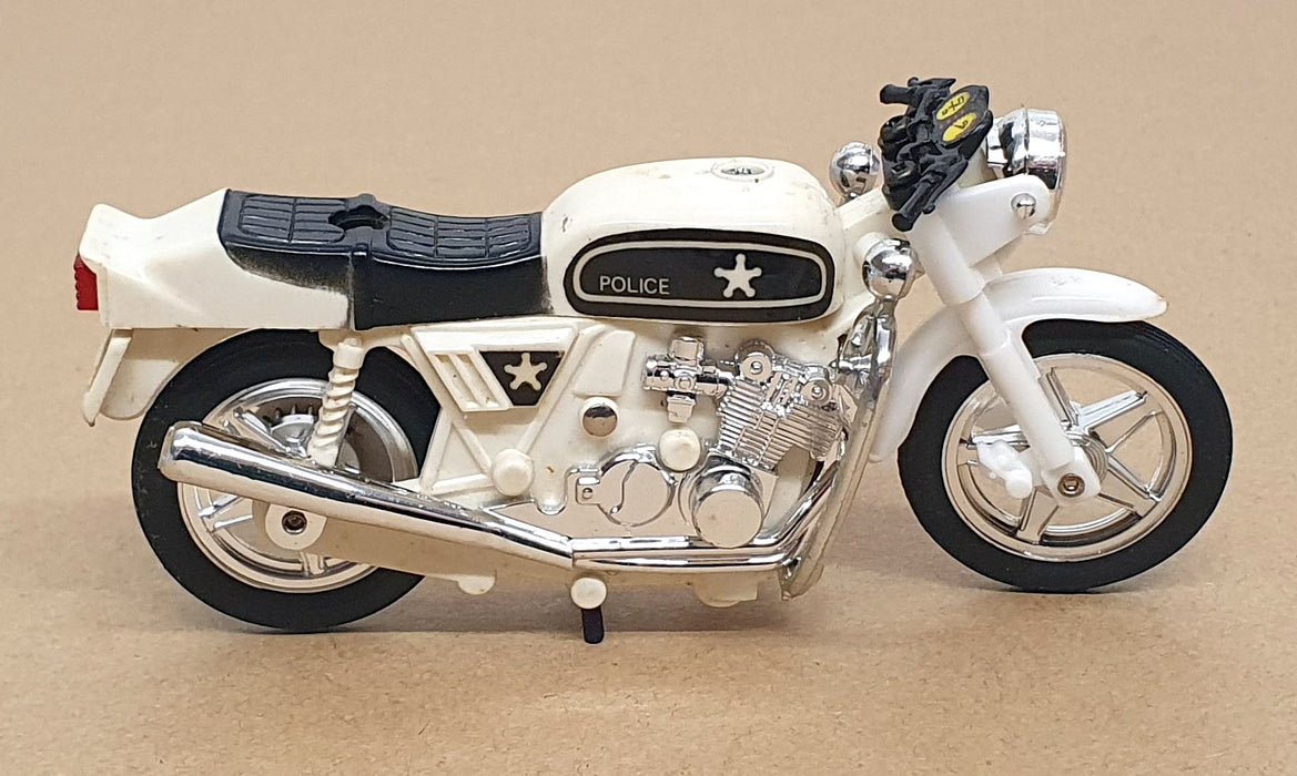 Corgi Appx 11.5cm Long Plastic Model 51697 - Wheelie Bikes Police Bike - Red