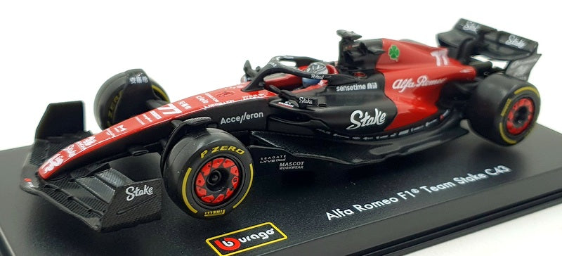 Burago 1/43 Scale 18-38086 - F1 Alfa Romeo C43 2023 #77 V.Bottas