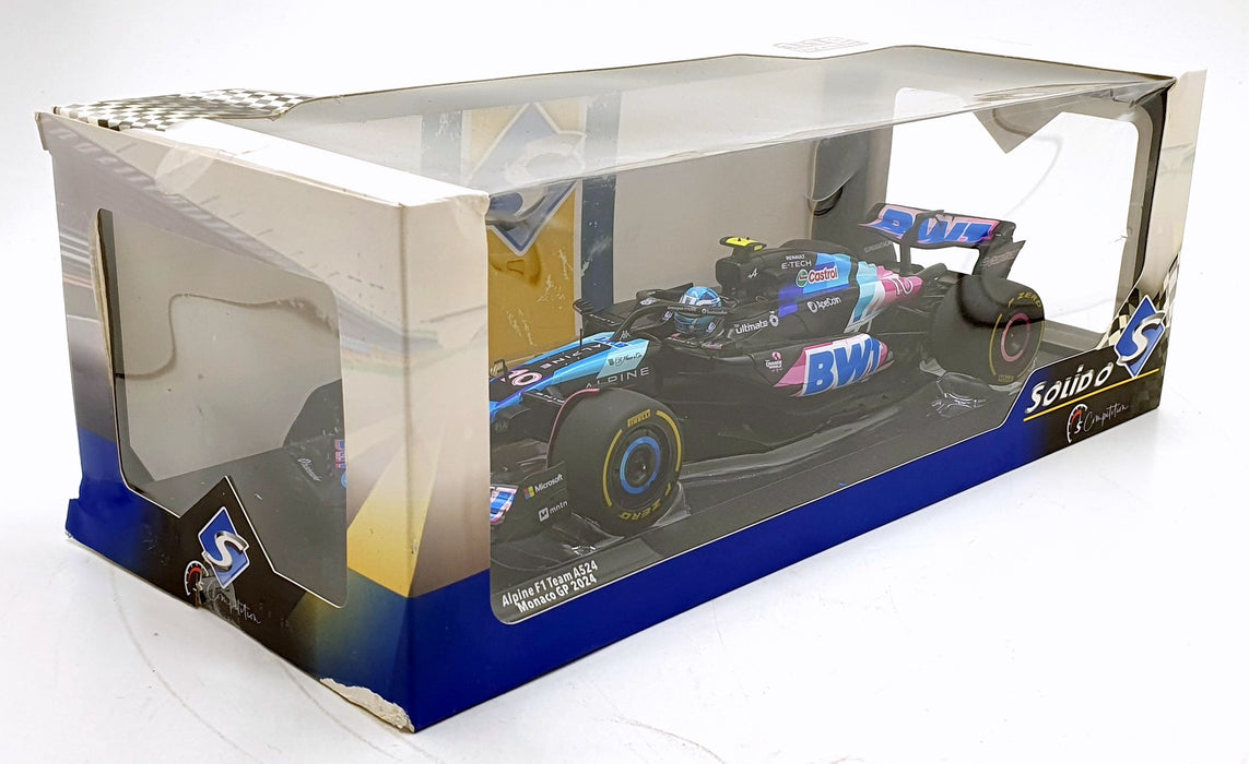Solido 1/18 Scale S1814002 - Alpine F1 Team A524 #10 Monaco GP 2024