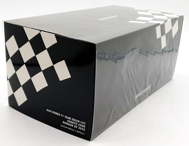Minichamps 1/18 Scale 117 220124 Alfa Romeo F1 C42 Bahrain 2022 Z.Guanyu