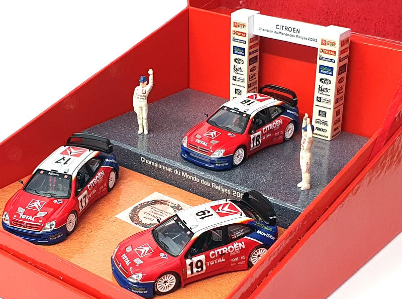 Ixo 1/43 Scale WR2003 - 3 Piece Set Citroen Xsara 2003 World Rally Championship
