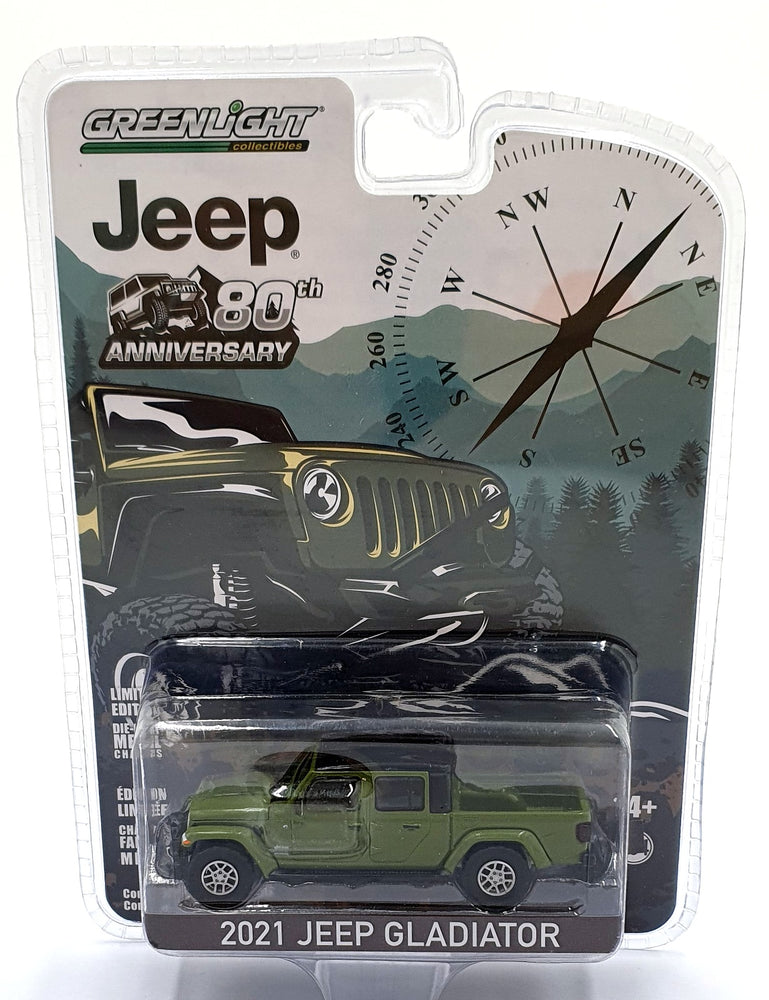 Greenlight 1/64 Scale 28080-F - 2021 Jeep Gladiator 80th Anniversary