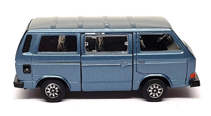 Schabak 1/43 Scale 1040 - VW Volkswagen Caravelle Syncro Minibus - Met. Blue