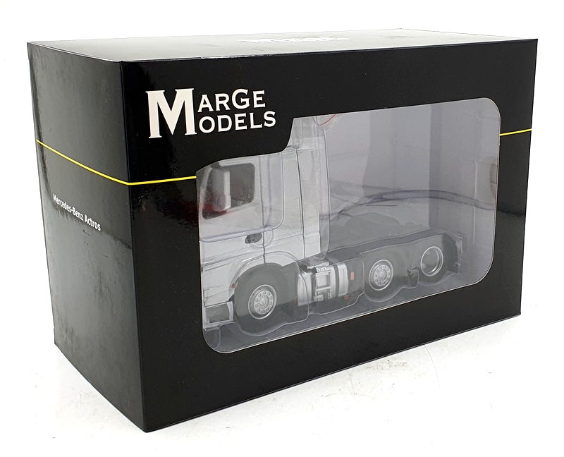 Marge Models 1/32 Scale 1912-03 Mercedes Benz Actros Gigaspace 6x2 Truck Silver