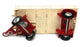 Corgi Toys 100 - Dropside Trailer - Cream/Red