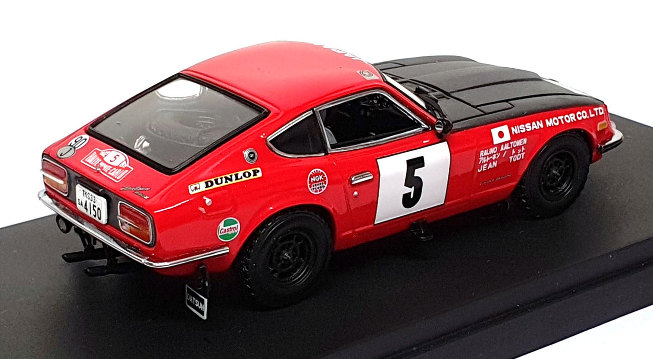Kyosho 1/43 Scale 03165B - Datsun 240Z #5 Monte Carlo 1972 - Red/Black