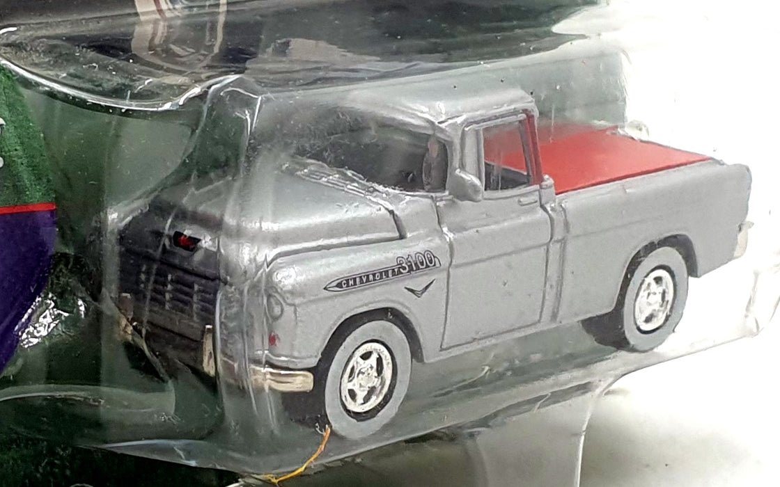 Johnny Lighting 1/64 Scale 421-30 - 1955 Chevrolet Cameo Truck - Silver