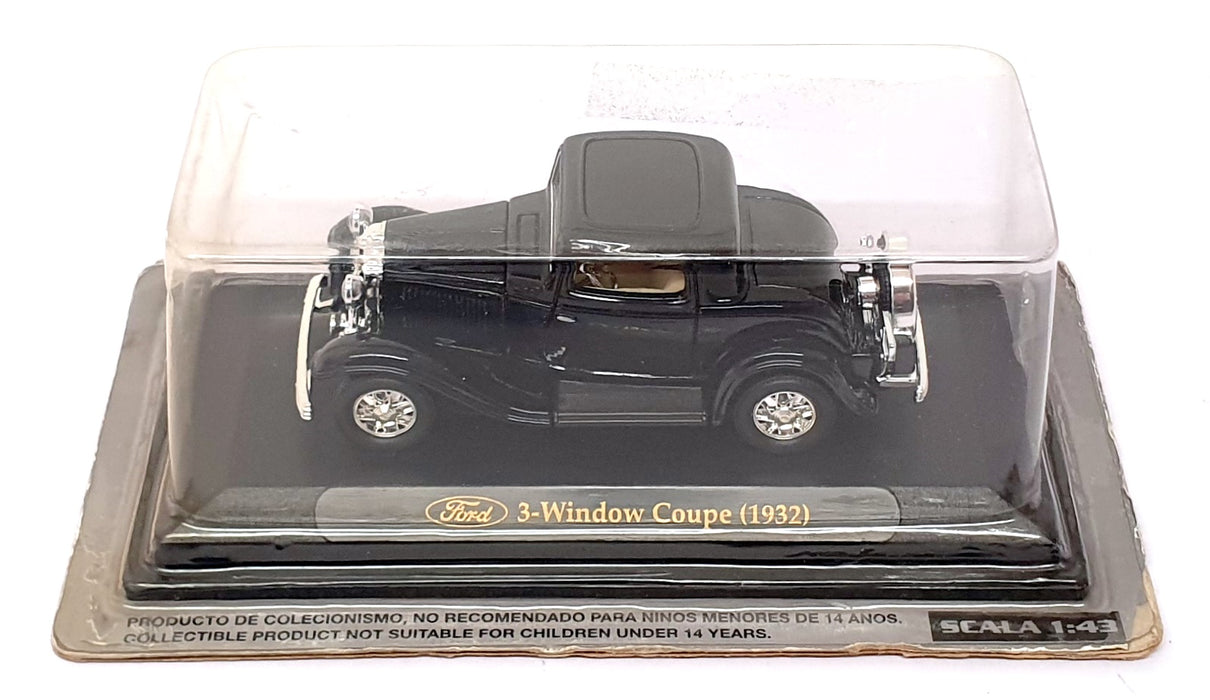 Altaya 1/43 Scale Diecast 3WC1932 - 1932 Ford 3-Window Coupe - Black