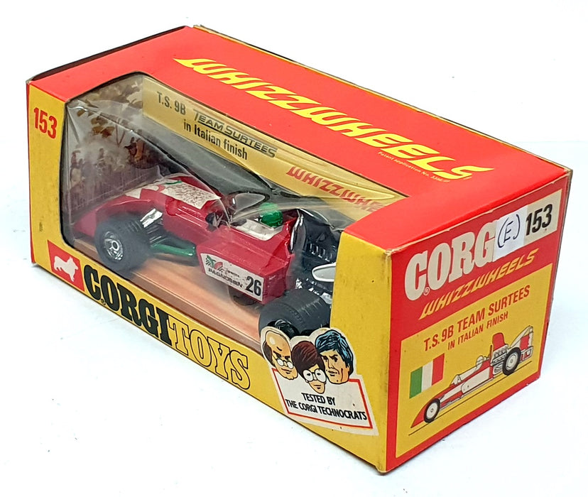 Corgi Toys 1/36 Scale Original 153 - (E) F1 Surtees T.S.9B Italian Finish - Red