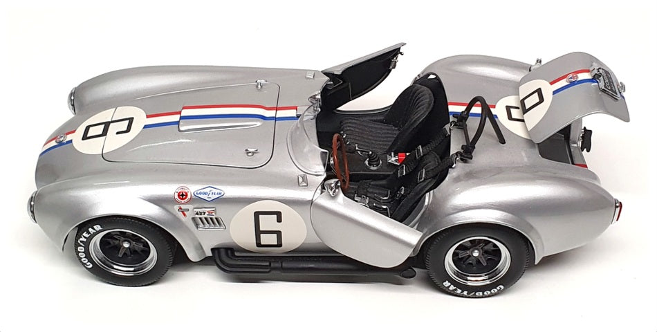 Kyosho 1/18 Scale DC12124X - Shelby Cobra 427 #6 SC Racing - Silver