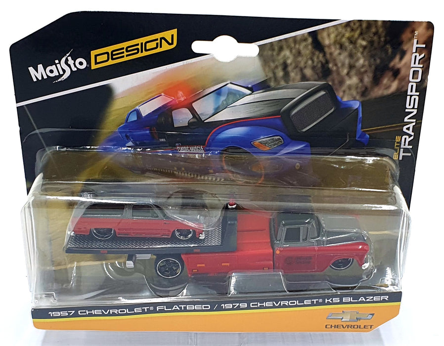 Maisto 1/64 Scale Diecast 15055 1957 Chevrolet Flat Bed/1979 K5 Blazer