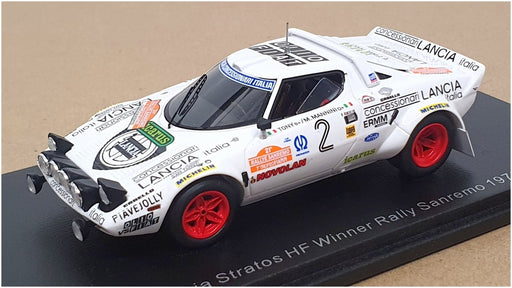 Spark 1/43 Scale S9105 - Lancia Stratos HF #2 Winner Rally Sanremo 1979