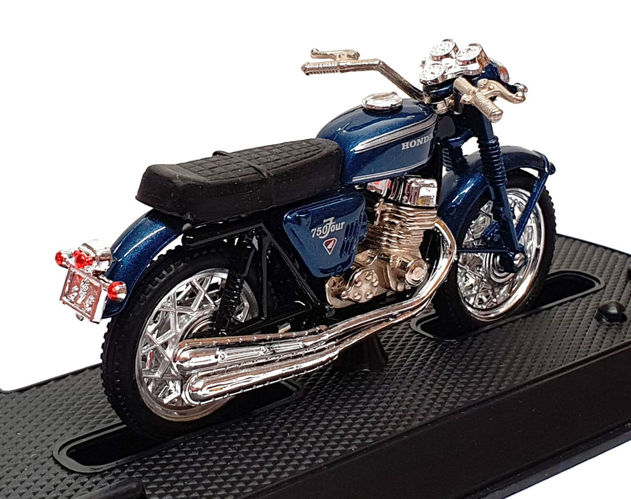Guiloy 1/24 Scale 11676 - 1974 Honda CB-750 Four Motorbike - Blue