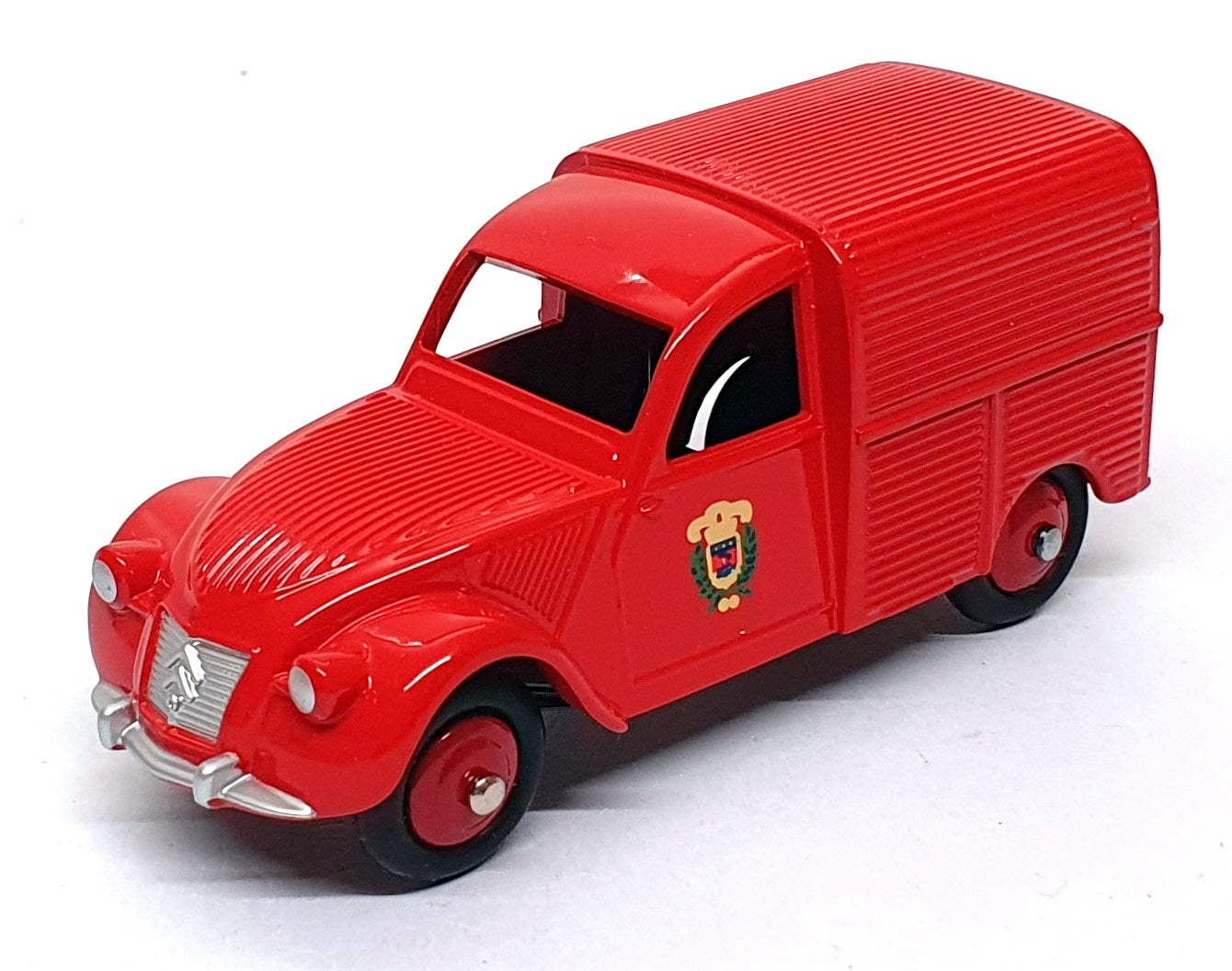 Atlas Editions Dinky Toys 25D - Citroen 2cv Fourgonnette Incendie Van - Red