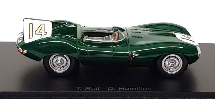 Spark Model 1/43 Scale S2925 - Jaguar D Type #14 2nd Le Mans 24H 1954 - Green