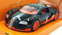 Jada 1/24 Scale 37642 - 2011 Bugatti Veyron - Black/Orange