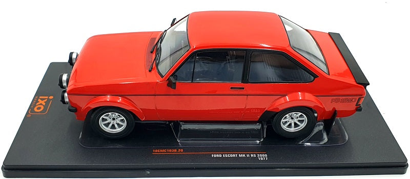 Ixo 1/18 Scale Diecast 18CMC103B - Ford Escort MKII RS 2000 1977 - Red