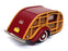Brooklin 1/43 Scale BRK65 - 1947 Wesley Slumbercoach Woody Trailer - Maroon