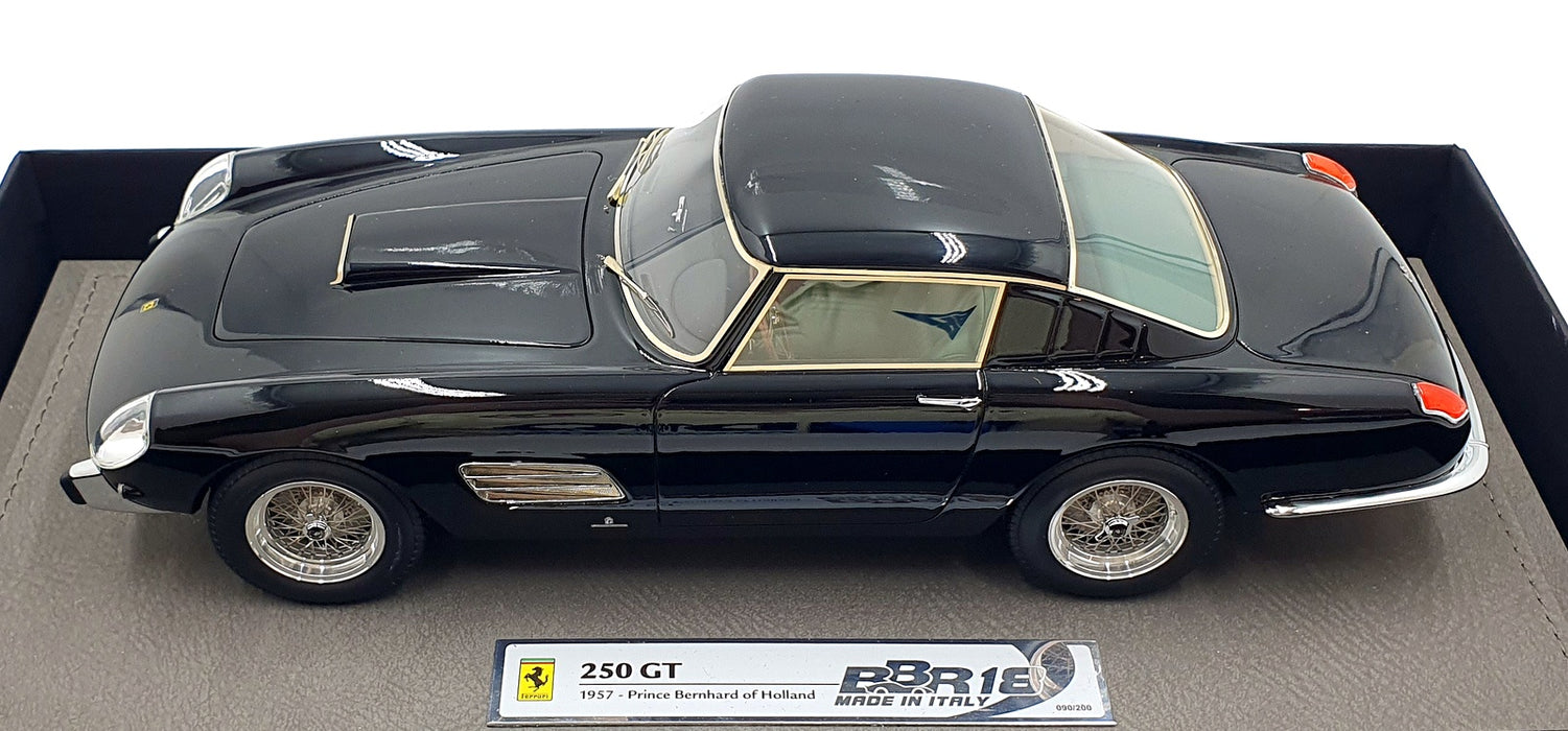 BBR 1/18 Scale Resin BBR1837 - Ferrari 250 GT 1957 Prince Bernard - Black