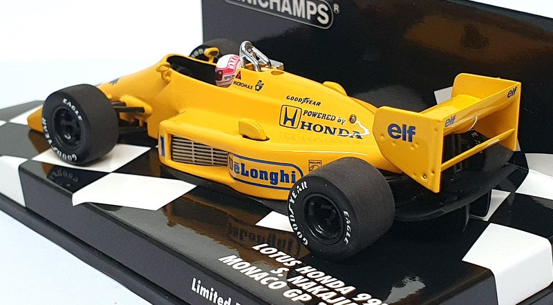 Minichamps 1/43 Scale 400 870011 - F1 Lotus Honda 99T Monaco GP 1987 Nakajima