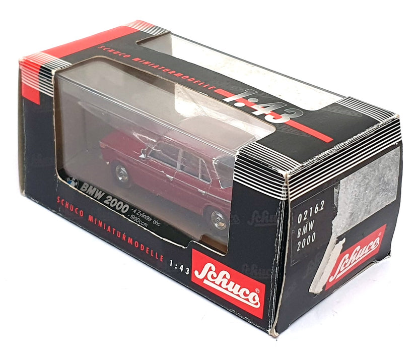 Schuco 1/43 Scale Diecast 02162 - 1966-72 BMW 2000 - Deep Red