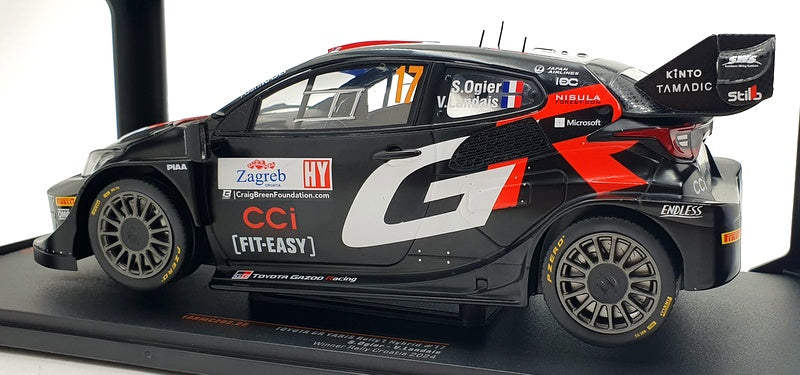 Ixo 1/18 Scale 18RMC202.22 Toyota GR Yaris Rally1 Hybrid #17 1st Croatia 24
