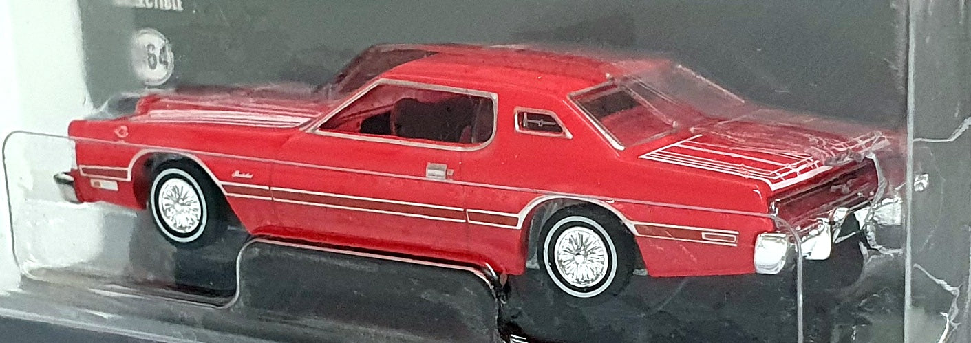 Greenlight 1/64 Scale 63070-E - 1973 Ford Thunderbird - Red