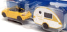 Siku 1/55 Scale 1629 - VW Volkswagen Beetle & Caravan - Yellow