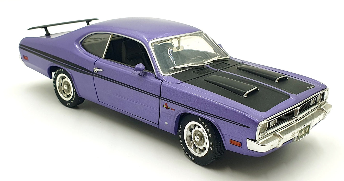 Ertl 1/18 Scale Diecast DC14126U - 1971 Dodge Demon - Purple/Black