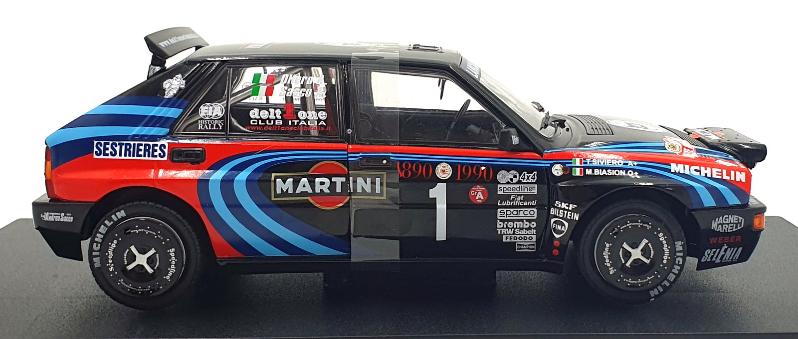 Solido 1/18 Scale S1807809 - Lancia Delta HF Integrale #1 Monte Carlo 1990