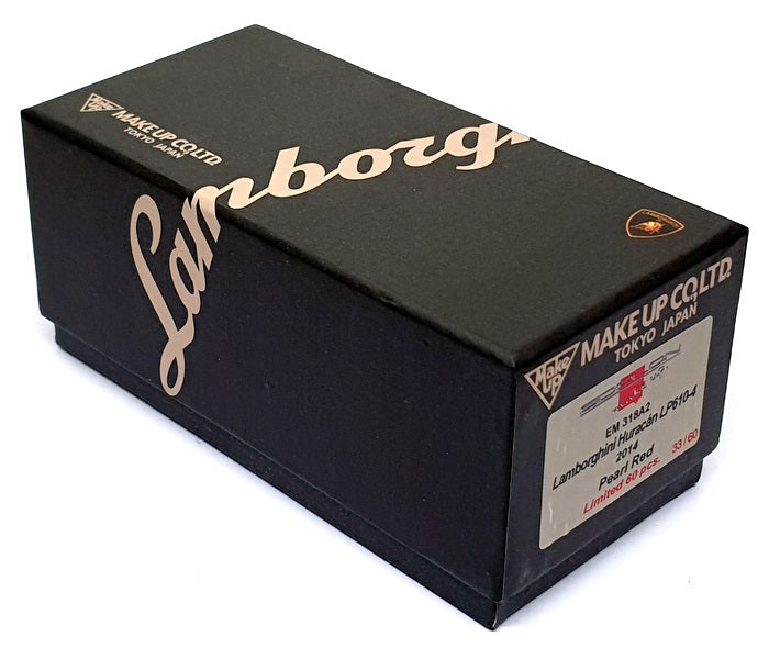 Make Up 1/43 Scale EM 318A2 - 2014 Lamborghini Huracan LP610-4 Pearl Red 1 Of 60