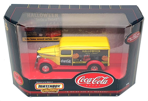 Matchbox 10.5cm Long Diecast 92468 - 1937 GMC Panel Van (Halloween) Coca Cola