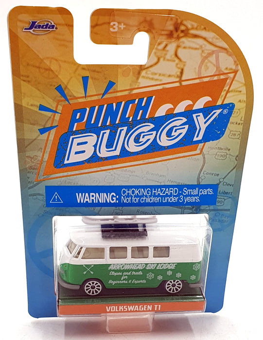 Jada Toys 1/64 Scale 100426A - Volkswagen T1 Arrowhead Ski Lodge - Green