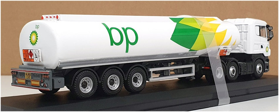 Oxford Diecast 1/76 Scale SHL01TK - Scania Tanker (BP) White