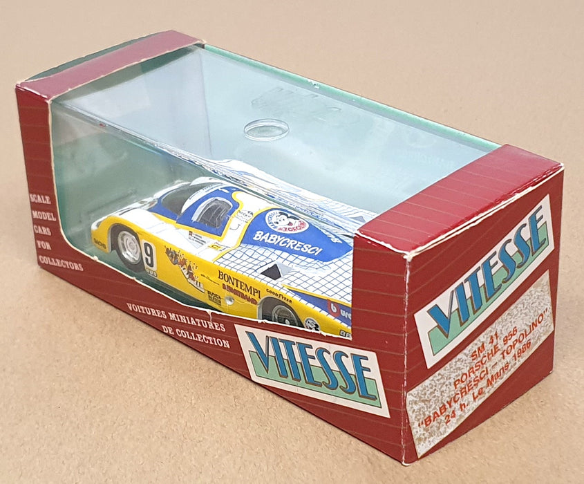 Vitesse 1/43 Scale SM41 - Porsche 956 Babycresci Topolino #9 24H Le Mans 1986