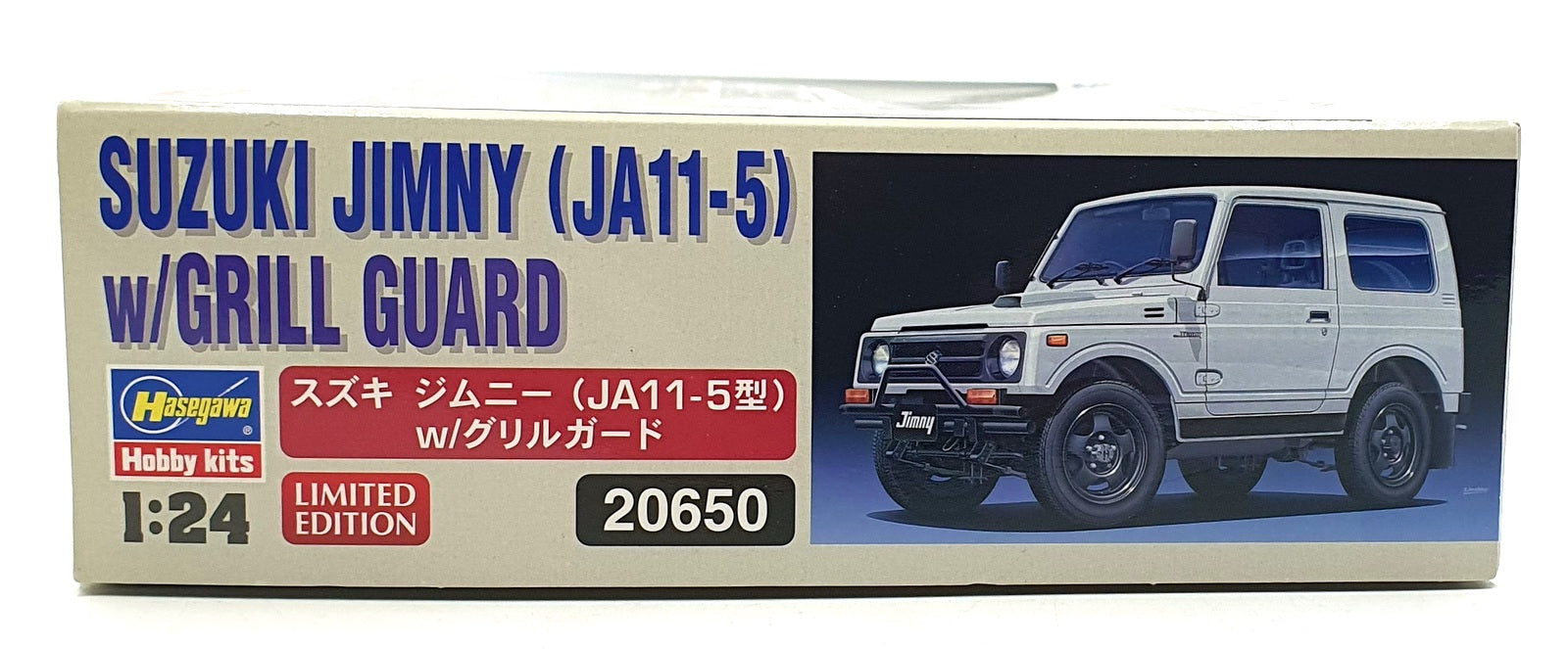 Hasegawa Kits 1/24 Scale 20650 - Suzuki Jimny (JA11-5) w Grill Guard